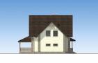 Одноэтажный дом с мансардой, гаражом, террасой и эркером